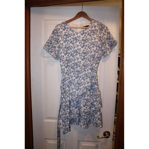 Banana Republic Floral Ruffle Tie Waist‎ Mini Dress - Size 8